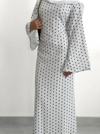 Noir Polka Dress
