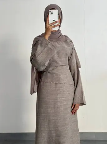 Skirt linen set